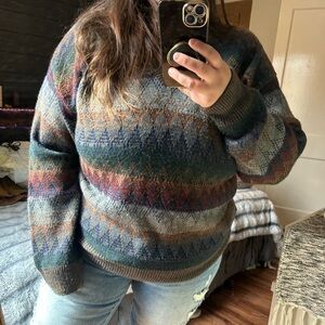 oversized van heusen grandpa sweater size large
